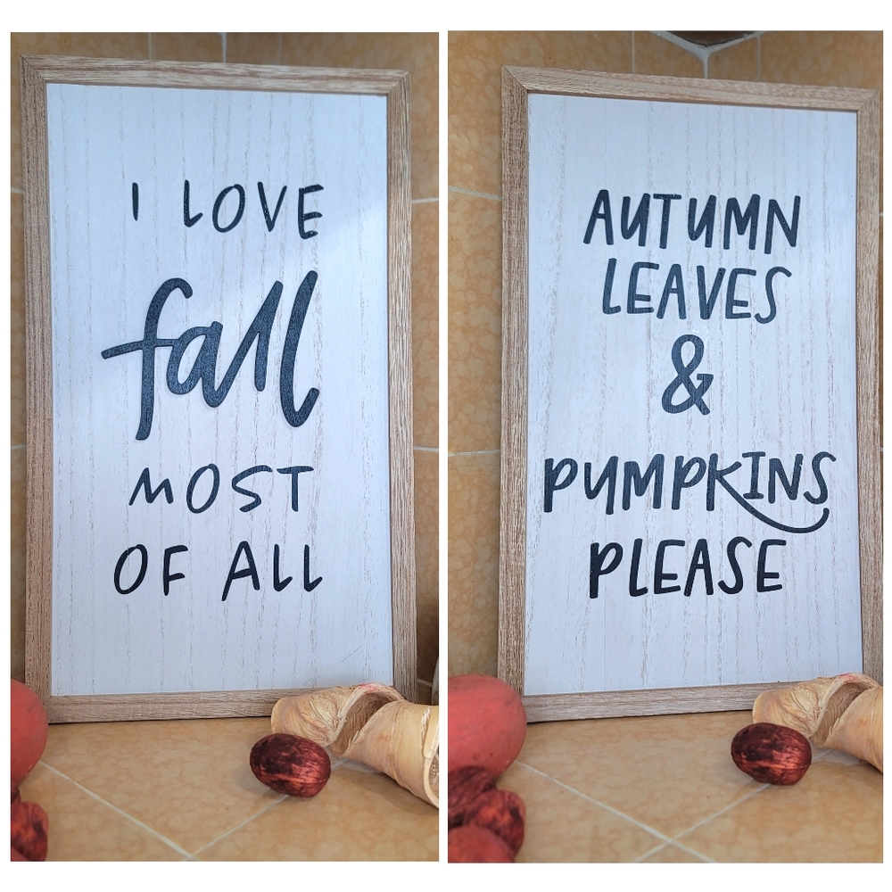 Hobby Lobby Reversible Fall Sign Home Decor